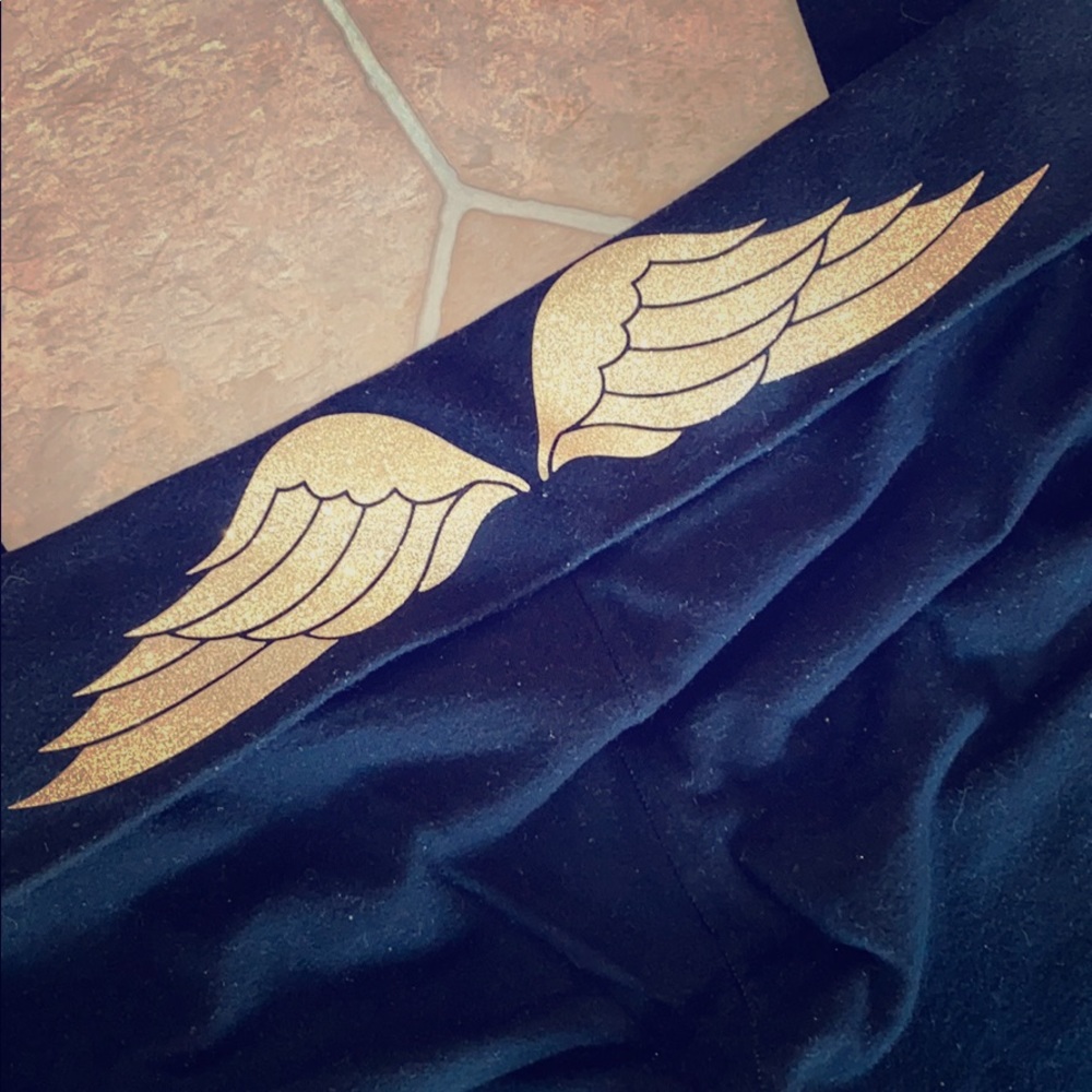 Black full length Victoria’s Secret angel leggings